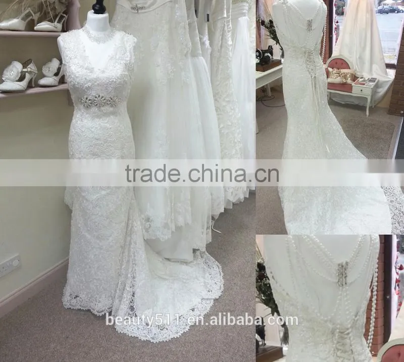Mermaid Sweetheart Neck With Bead Wedding Dress lace GOWN AS28302