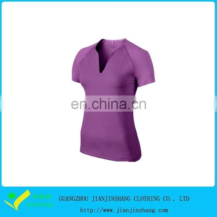 Custom Made Ringspun Cotton Fitness Raglan Sleeve V Neck Sports T Shirts