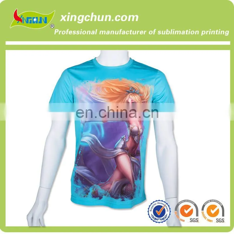 Giraffe 100% polyester wholesale Custom dye sublimation 3d animal t-shirts with seamless workmanship