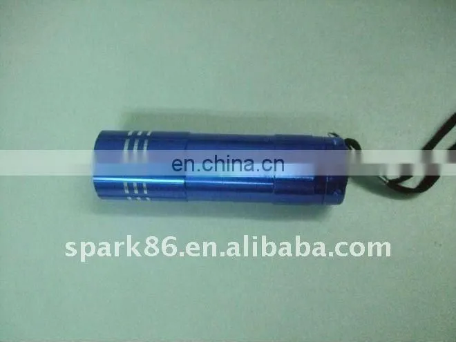 LED emergency mini flashlight UV black invisible ink checked