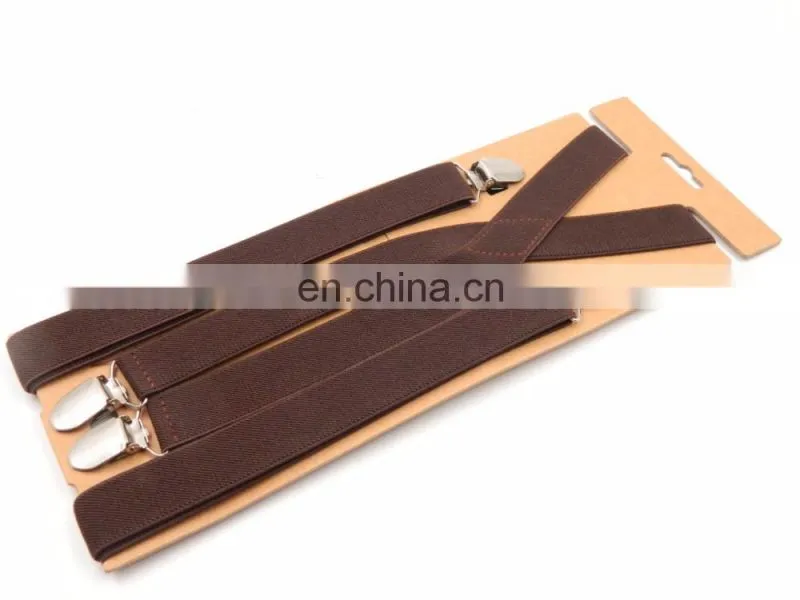 2017 Wholesale Low MOQ solid color Suspenders