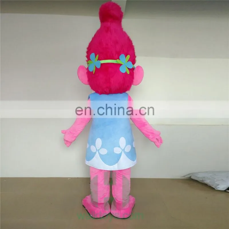 HI CE 2017 Hot sale!!! Movie Charater Troll mascot costume for party, mascot costume for adults