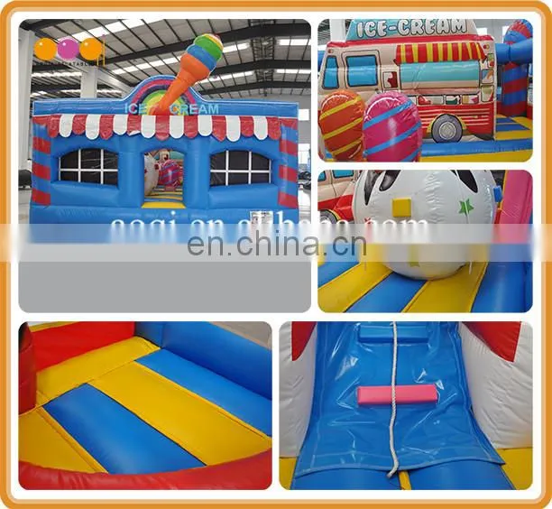 ice cream store theme inflatable multiplay funcity combo