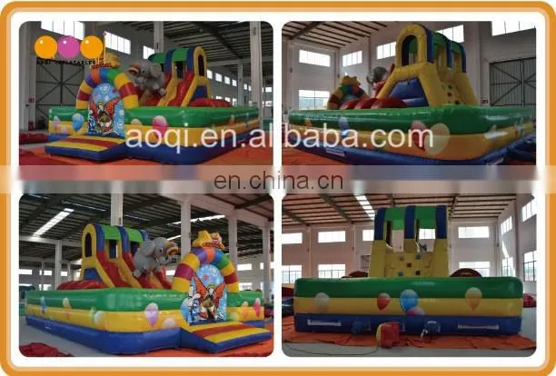 Colorful inflatable toy inflatable mini combo jumper with inflatabe mini slide outdoor inflatable kid playground in 2016