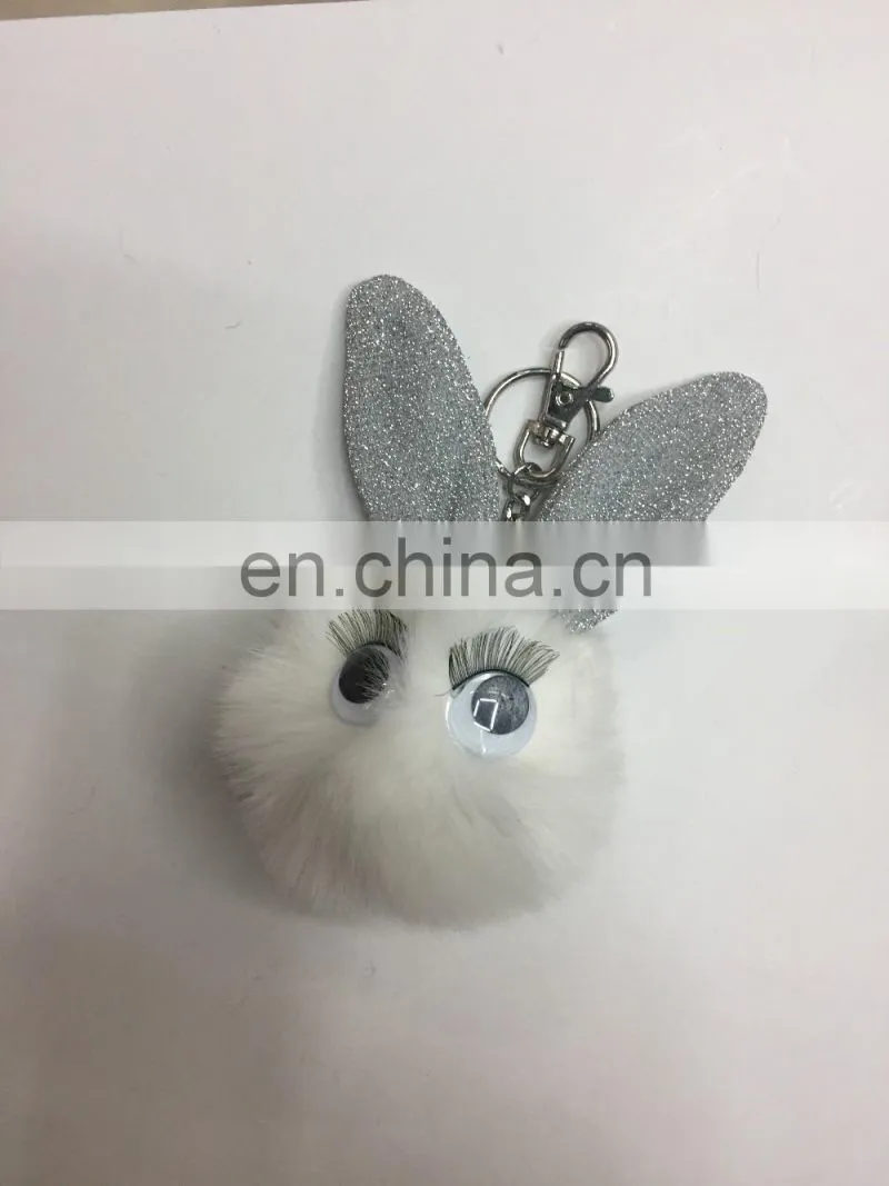 Wholesale PU flower keychain