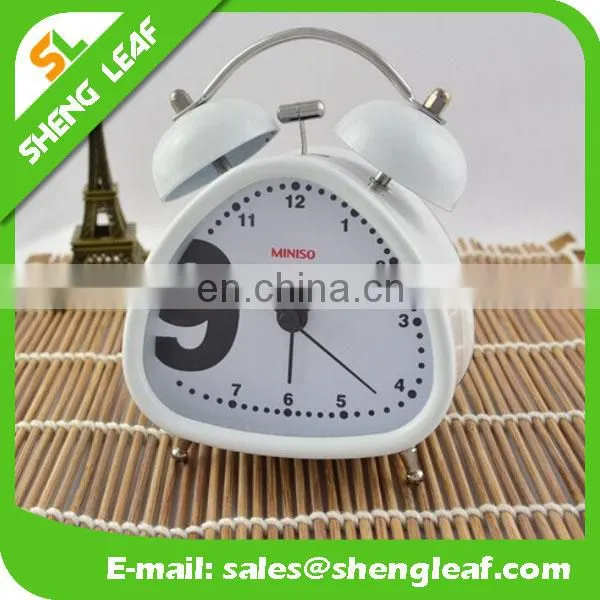 Metal real desk two bell ring alarm clock colorful funny alarm clock