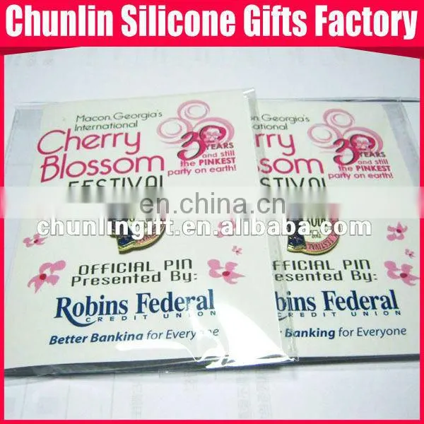 Souvenir lapel pins for 30th years Cherry Blossom Festival