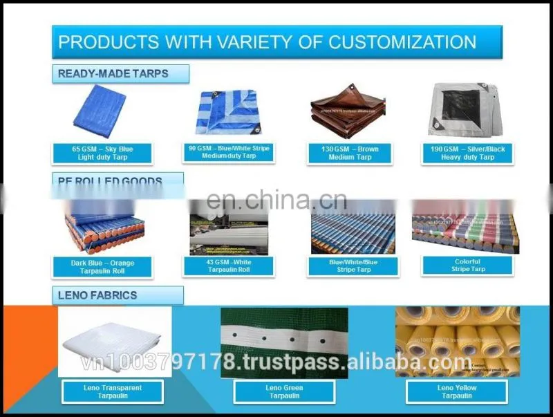 ORANGE/BLUE ROLL-UP TARPAULIN # KOREA STANDARD