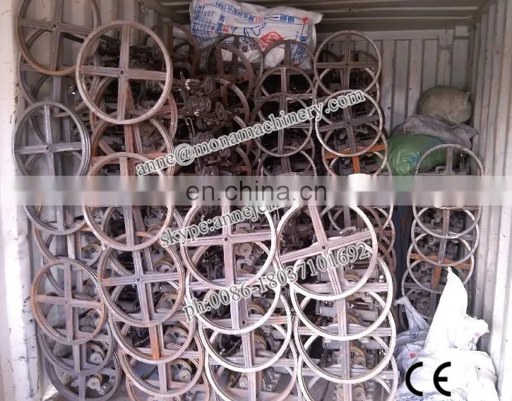 Manual grass rice wheat straw rope knitting twisting making machine