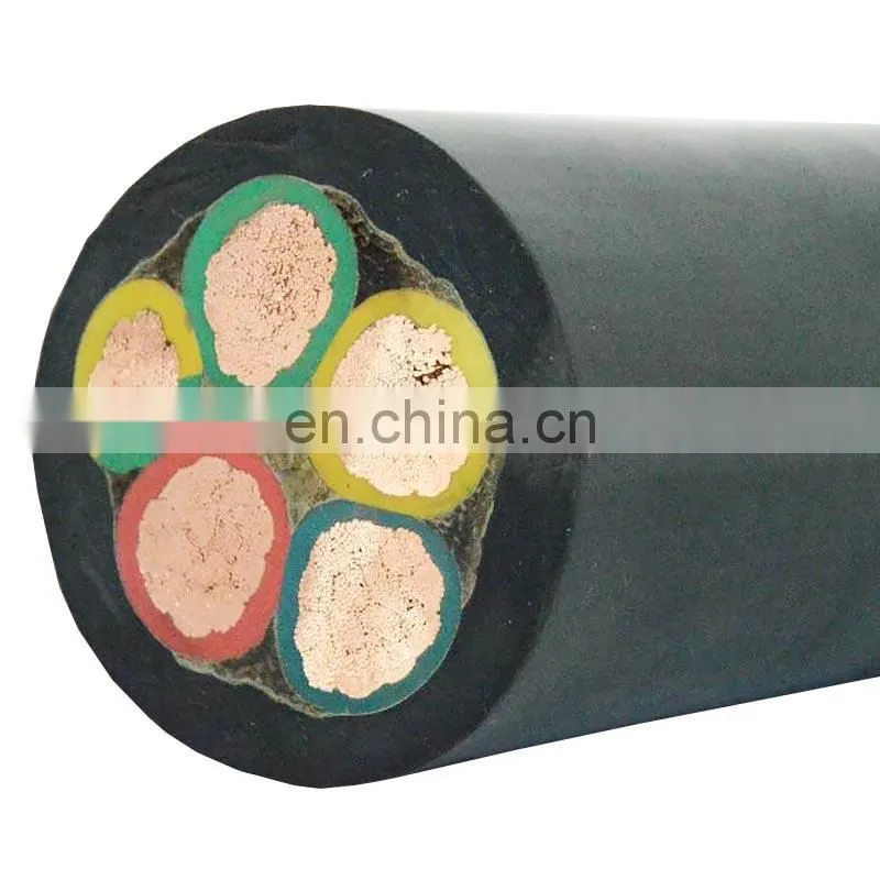 Cu/rubber with rubber jacket power cable