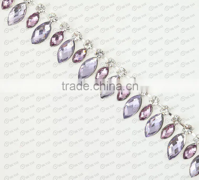 X0701 Bridal resin rhinestone decoration, bling bling rhinestone trimming, crystal rhinestone decoration