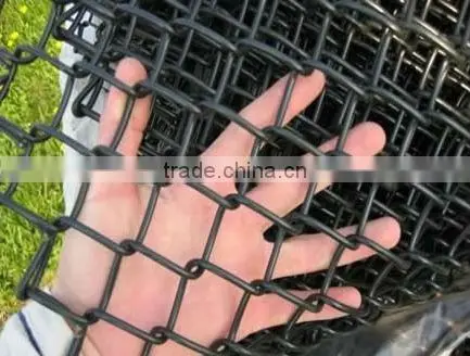 galvanized and PVC coated coated chain link fence