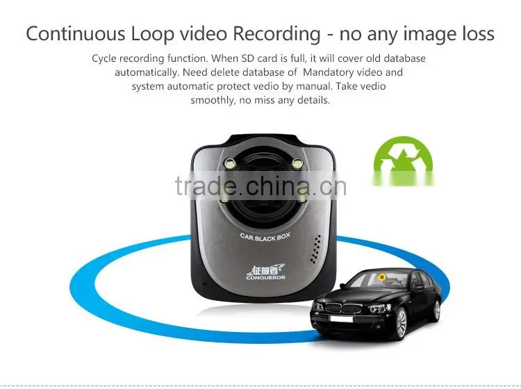 CVR-100H 2.4 inch screen car camera 1080P FULL HD H.264 CAR DVR