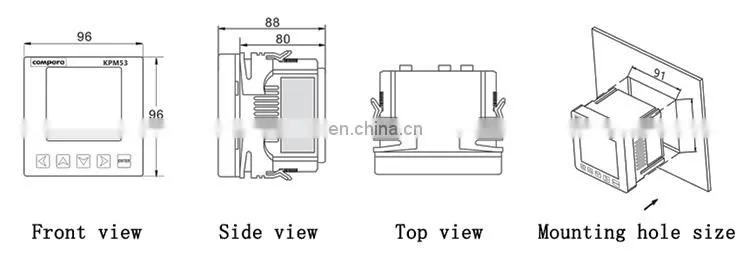 2-31st harmonic analysis power meter three-phase Smart Power Meter measure total Harmonic distortion rate