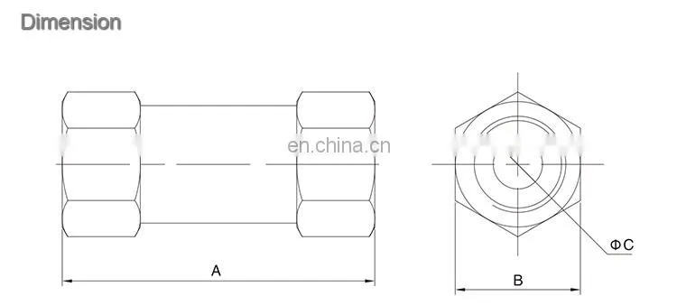 SNS CV Series One Way Nickel-Plated Brass Check Valve Non Return Valve