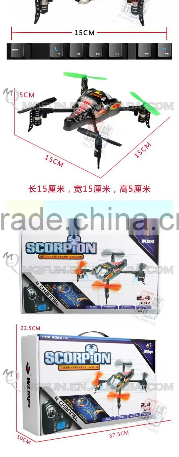 Mini Qute RC remote control flying Helicopter 2.4G hand cast Quadcopter Headless mode Educational electronic toy NO.V202