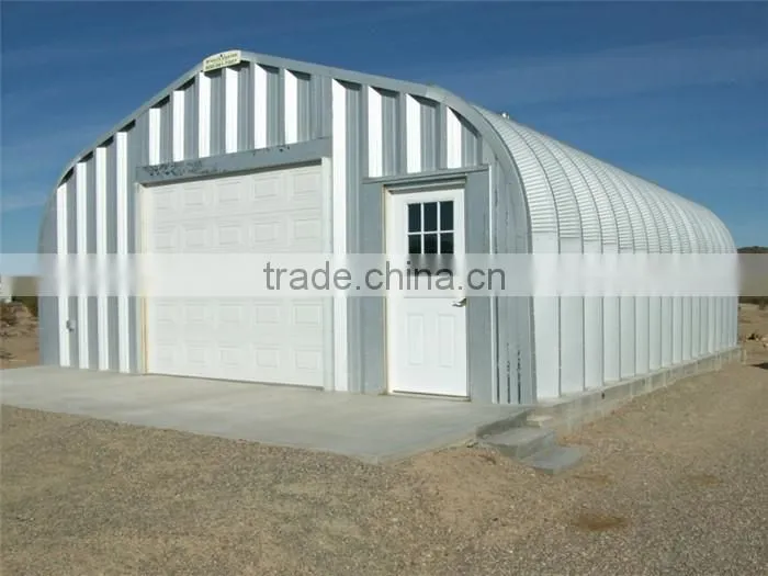 New hard long span roof steel metal garage