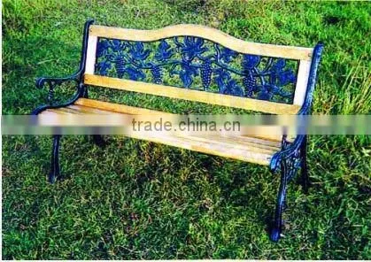 Elegent and fanshion wedding decorative zinc coating wrought iron bench