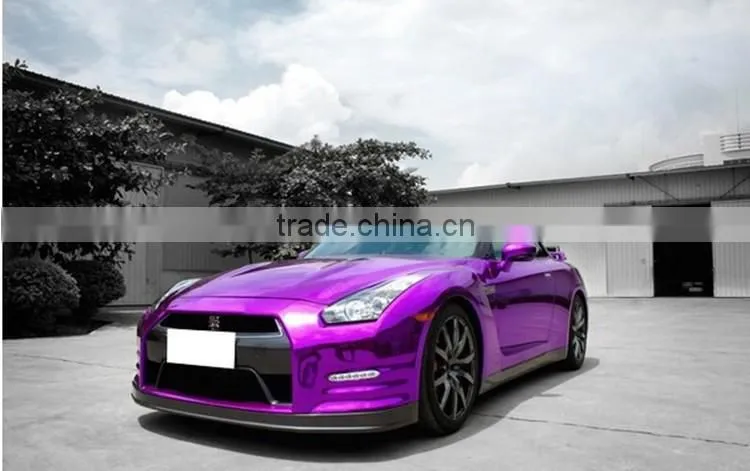 Best price fashion self adhesive vinyl wrap rolls chrome black car wrap vinyl