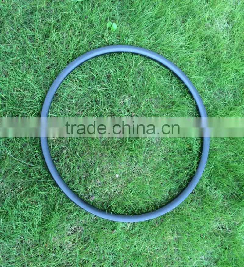 New clincher carbon mtb bike rim 25mm depth 25mm width 3k matte finish 26er mountain bike clincher wheel