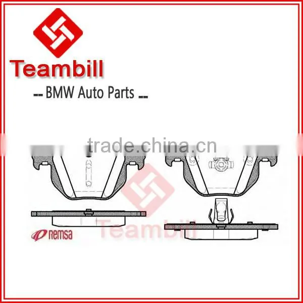 Car brake pad For BMW E60 E61 ceramic brake pad 34216763044 rear 3421 6763 044