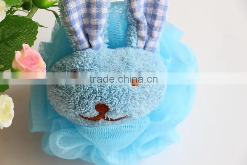 Coral Fleece Animal Bath Ball for body