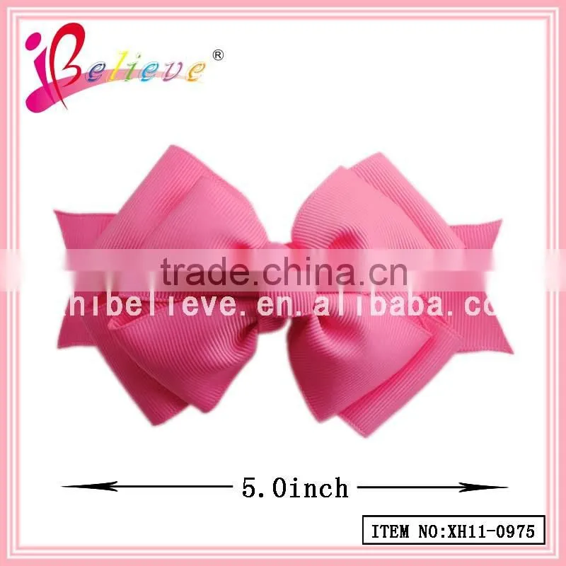 Alibaba factory wholesale ribbon bow products made in China hair jewelry (XH11-0975)