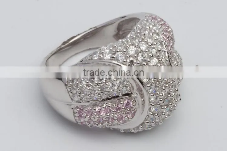 New Fashion Simple couple ring sterling silver jewelry engagement ring in 916 gold