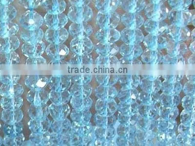 Blue Topaz Faceted Beads