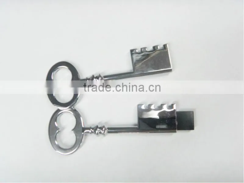 latest design promotional gifts 2GB key shape usb flash drive metal key USB 2.0