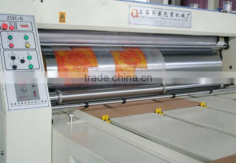 Automatic feeding printing slotting equipment machine group