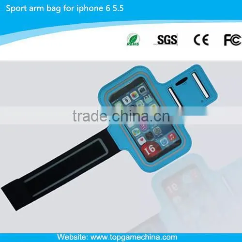 Sports mobile phone arm pouch for iPhone 6 Plus
