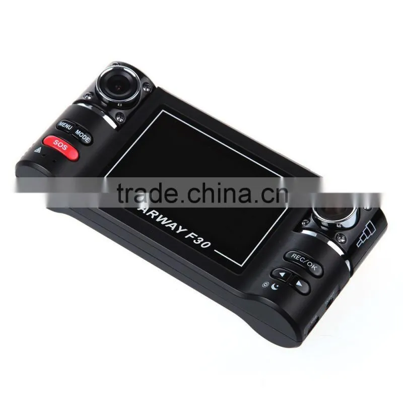 120 Degrees Car DVR Car Black Box F30 with Dual Lens 2.7" TFT LCD Screen car black box