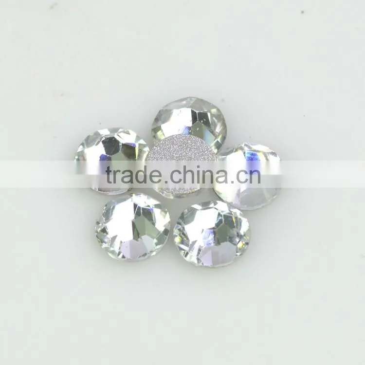 Wholesale 14 cuts non hotfix crystal rhinestones, non hotfix crystals, non hotfix beads para wedding dress