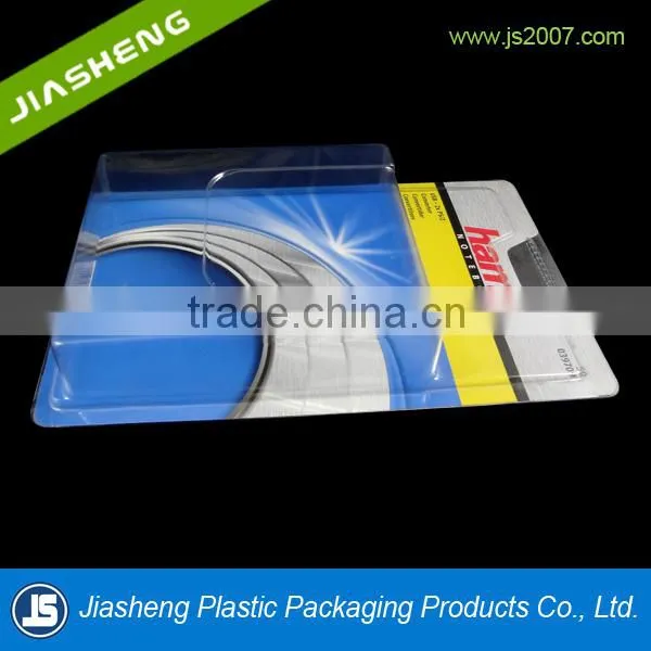 plastic Blister clamshell for charger with cardboard