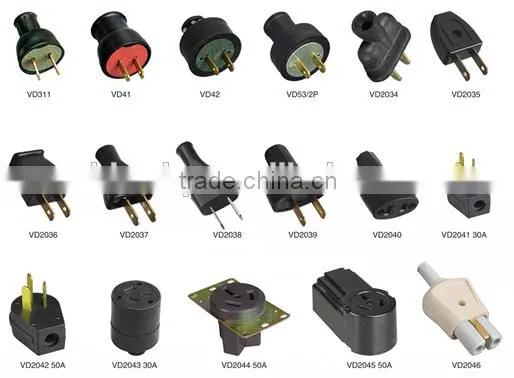 30A American Standard 3 Flat Pin Plug