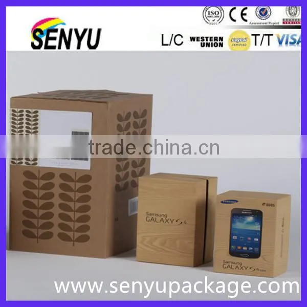 Offset printing cardboard paper box package for phone