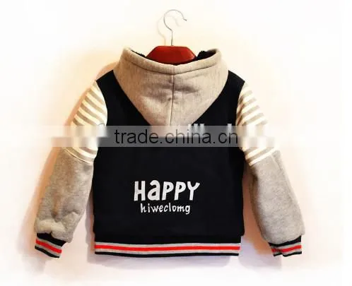 Fashion outwear zip boy kids sweatshirt