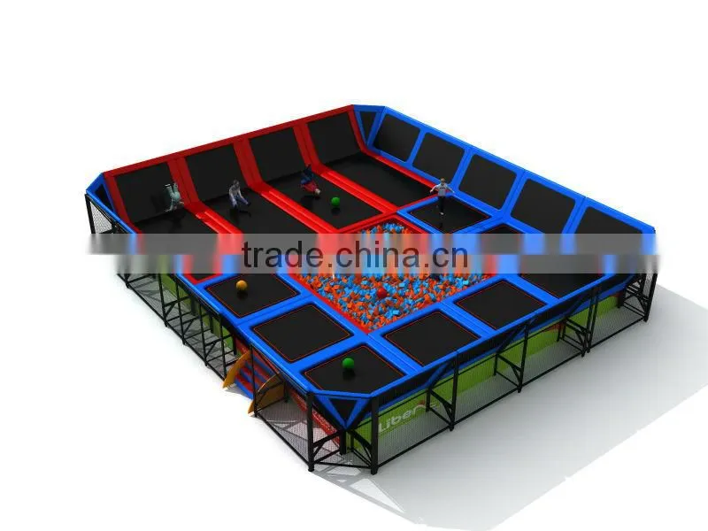 Supper Fun Large Indoor Trampoline Park for Sale Bungee Jumping LE.T3.404.161