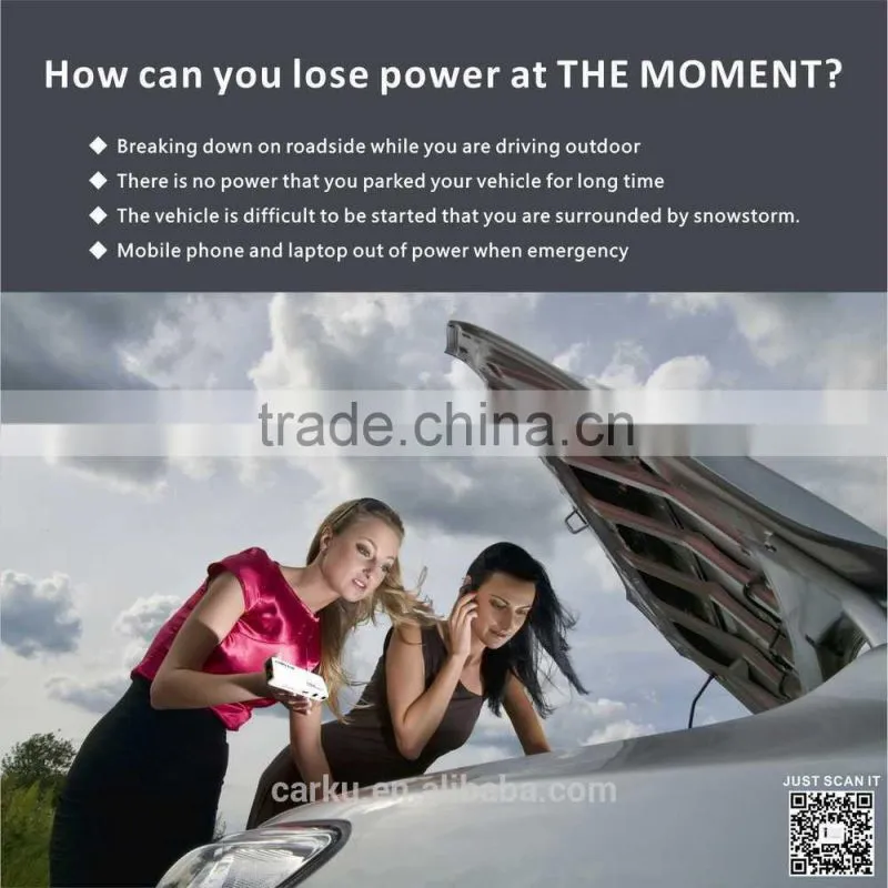Top Brand CARKU EPOWER Battery Charger for Car Multi-function Jump Starter with 12000mAh