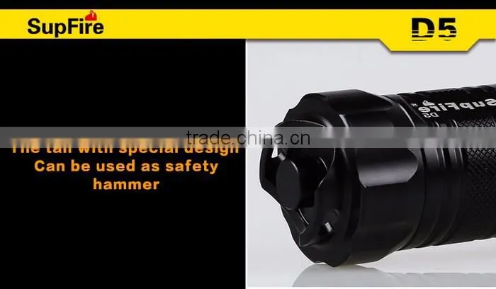 Supfire D5 diving flashlight led torch waterproof IP68