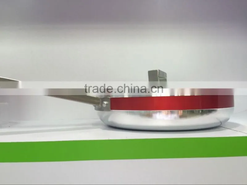 Red Aluminum Non-stick Press Cookware Set Fry Egg Pizza Pan Stock Cooking Pasta Noodle Soup Pot Sauce Pan Cookware Set