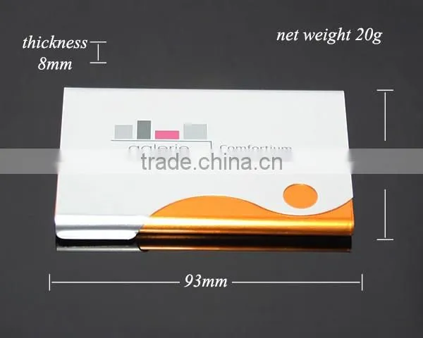 Promotional Full Colors Printed Metal Custom Card Holder Aluminium