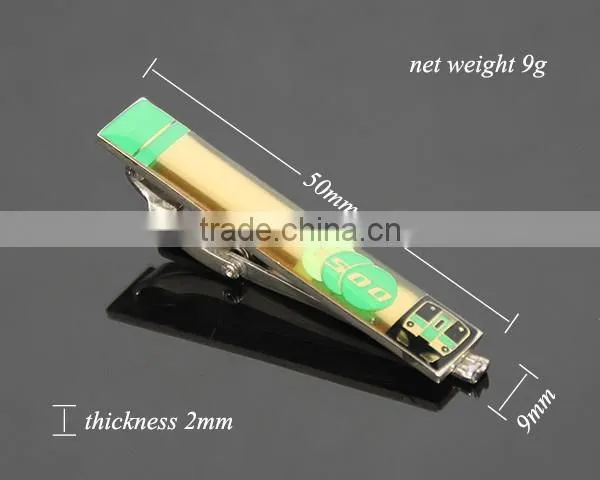 Japan Train Company Souvenir Zinc Alloy Print Logo Engraved Name Metal Custom Tie Clips