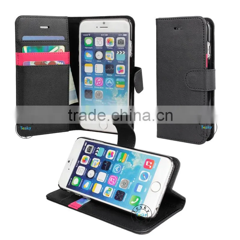 2014 new design mobile phone case for iphone 6 , wallet leather case for iphone 6