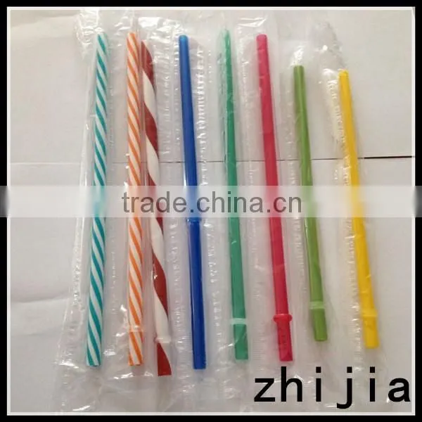 7mm Colorful hard plastic drinking straw