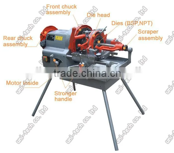 6'' pipe threading machine