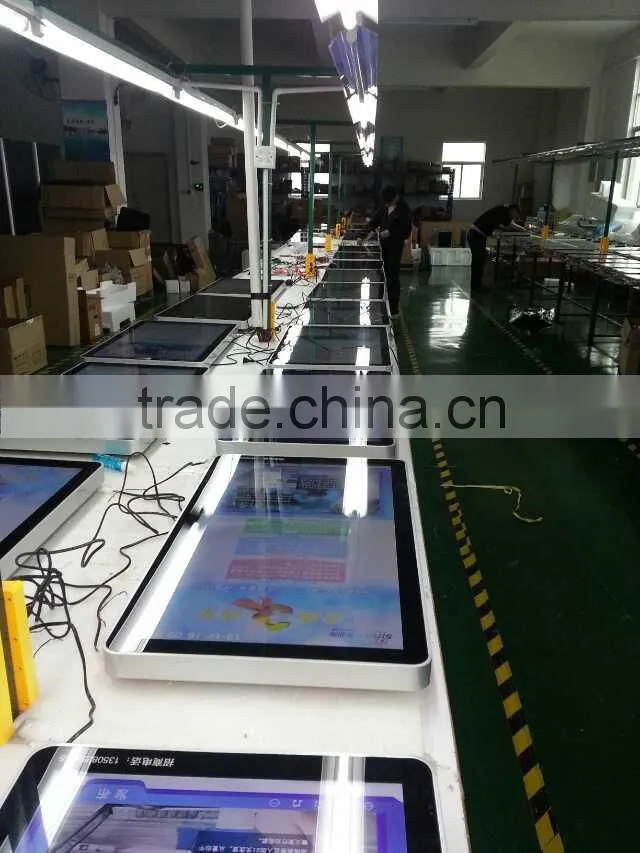 32inch wall mount android network and wifi ad player with server softwar