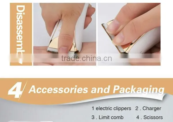 Cordless and powerful electric pet dog hair clipper