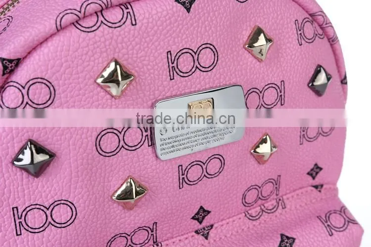 Factory Direct Sale Custom women Washed PU Leather school bag Vintage Washed Backpack